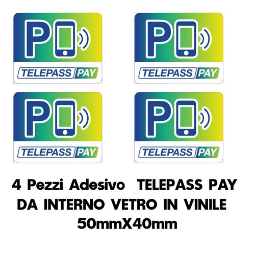 Pezzi adesivo telepasspay da - 4,