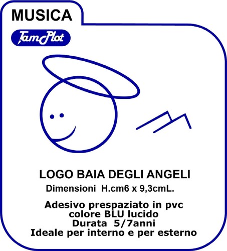 Adesivo baia degli angeli - baia,