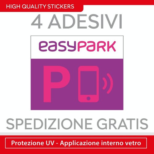 Adesivi easypark vetro - easypark, auto