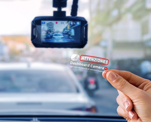 Adesivi per dash cam - adesivi, in