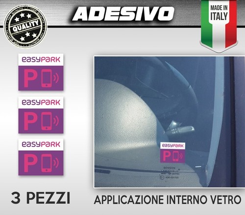 Adesivo easy park 3 pezzi - park,