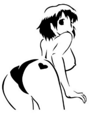 Adesivo sexy donna ragazza - donna,