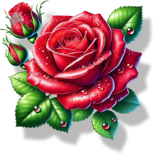 Adesivi rosa rossa auto - adesivi, moto